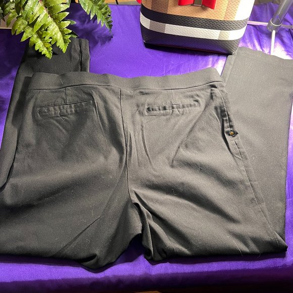 📌Rafaella Comfort Straight Leg Stretch Viscose Pull On Pants - Picture 3 of 13